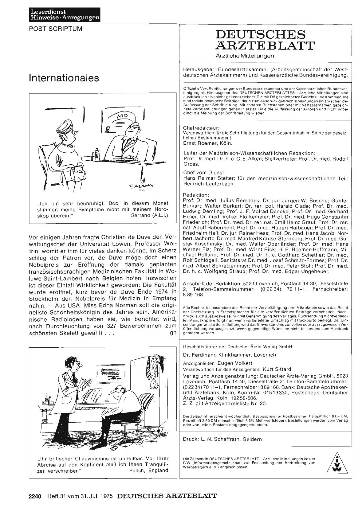 Vorschauseite 1: Internationales