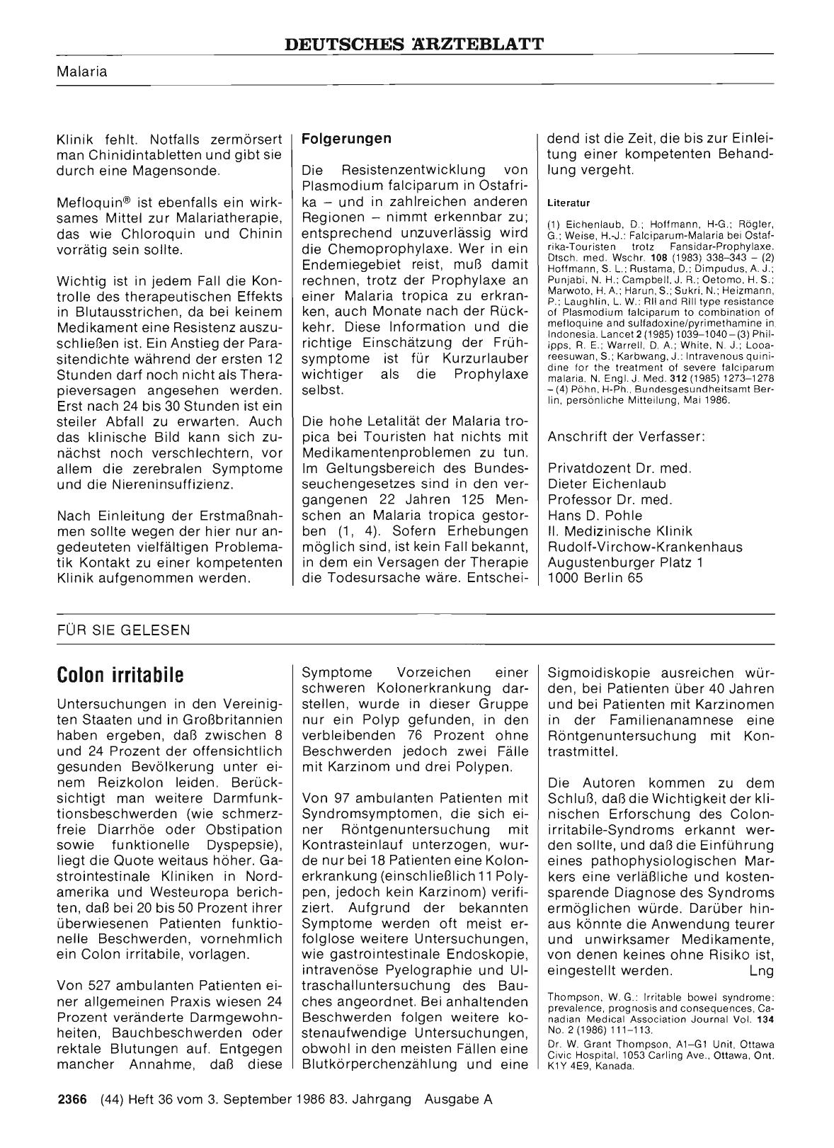 Vorschauseite 1: Colon irritabile