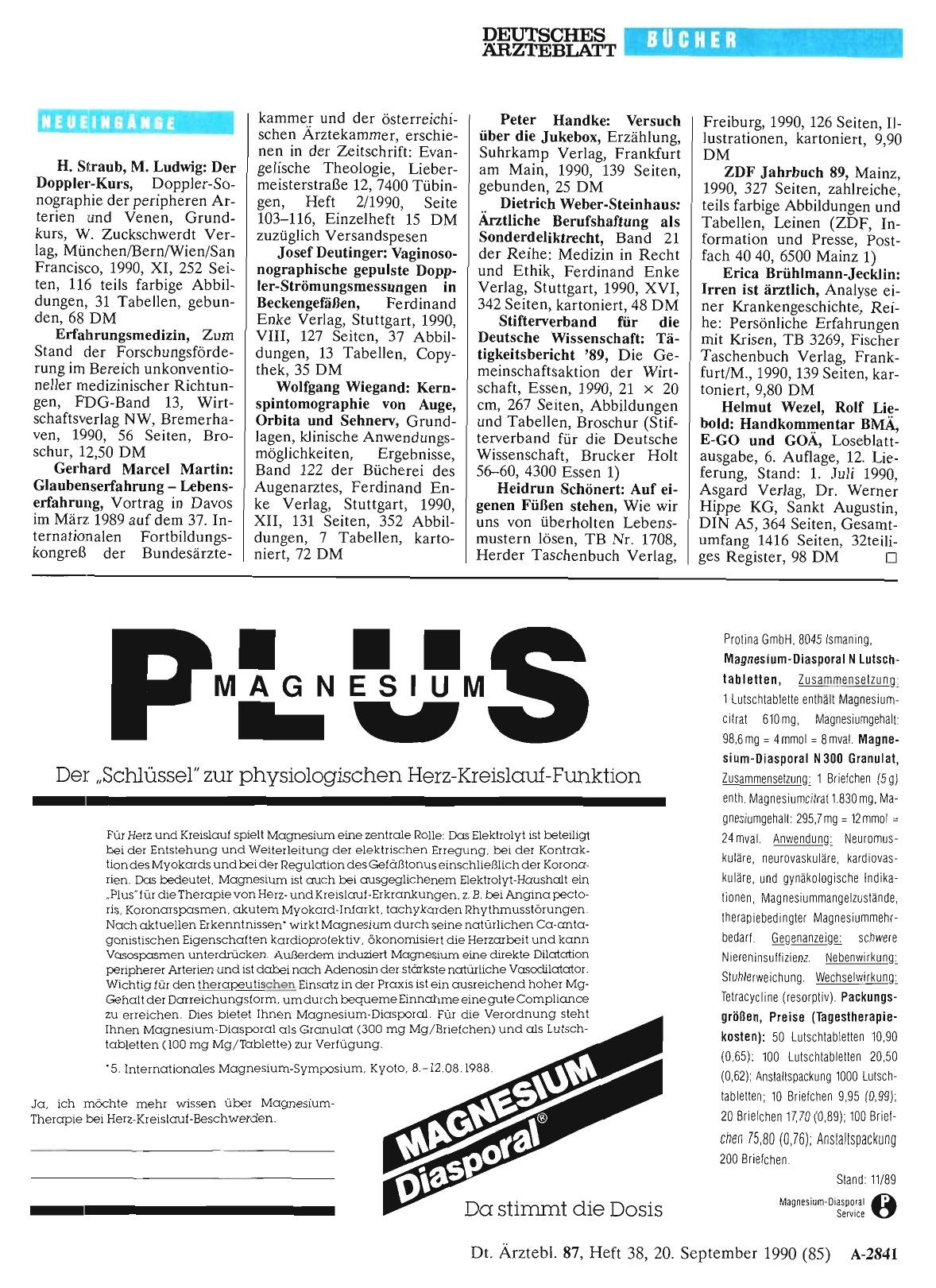 Vorschauseite 1: Neueingänge