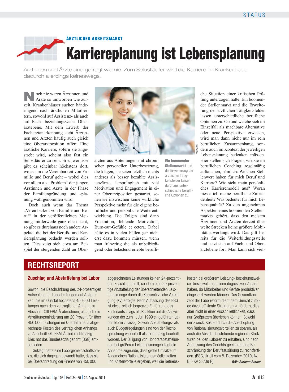 Vorschauseite 1: Zuschlag und Abstaffelung bei Labor