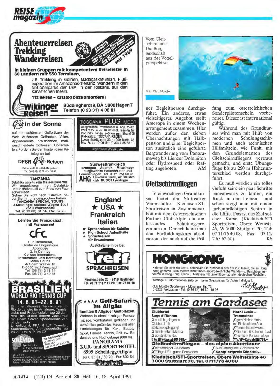 Vorschauseite 1: Gleitschirmfliegen