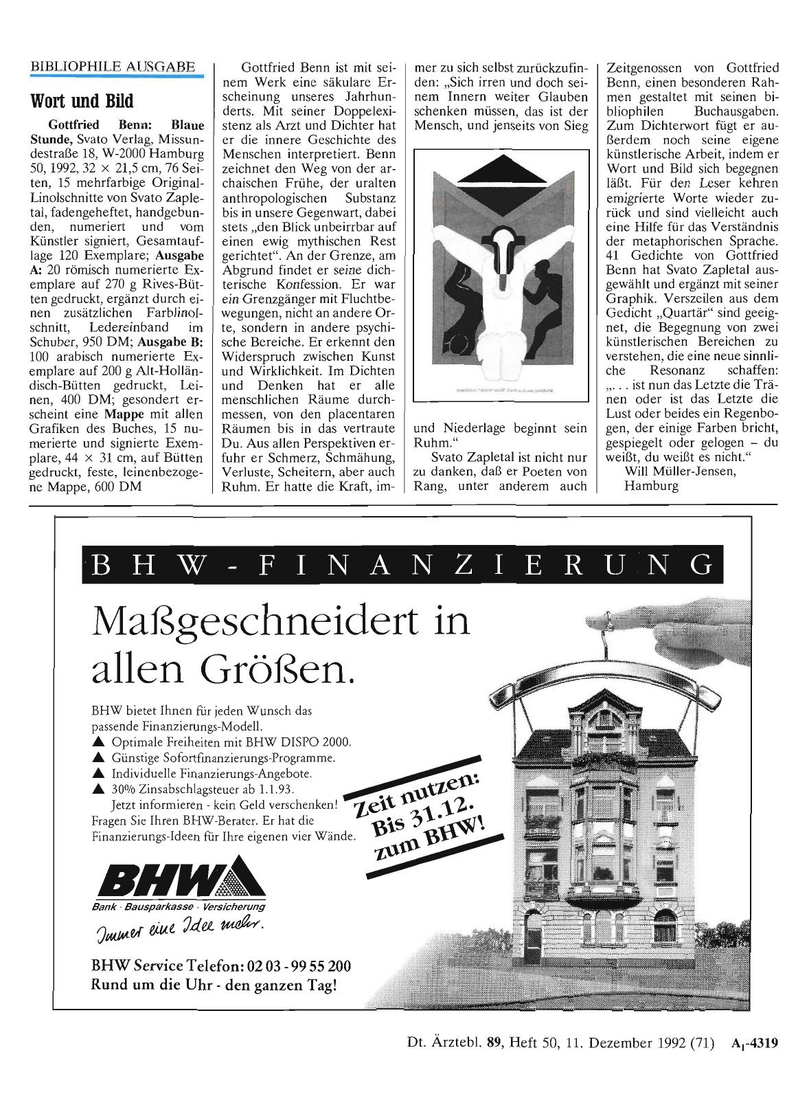 Vorschauseite 1: BIBLIOPHILE AUSGABE: Wort und Bild
