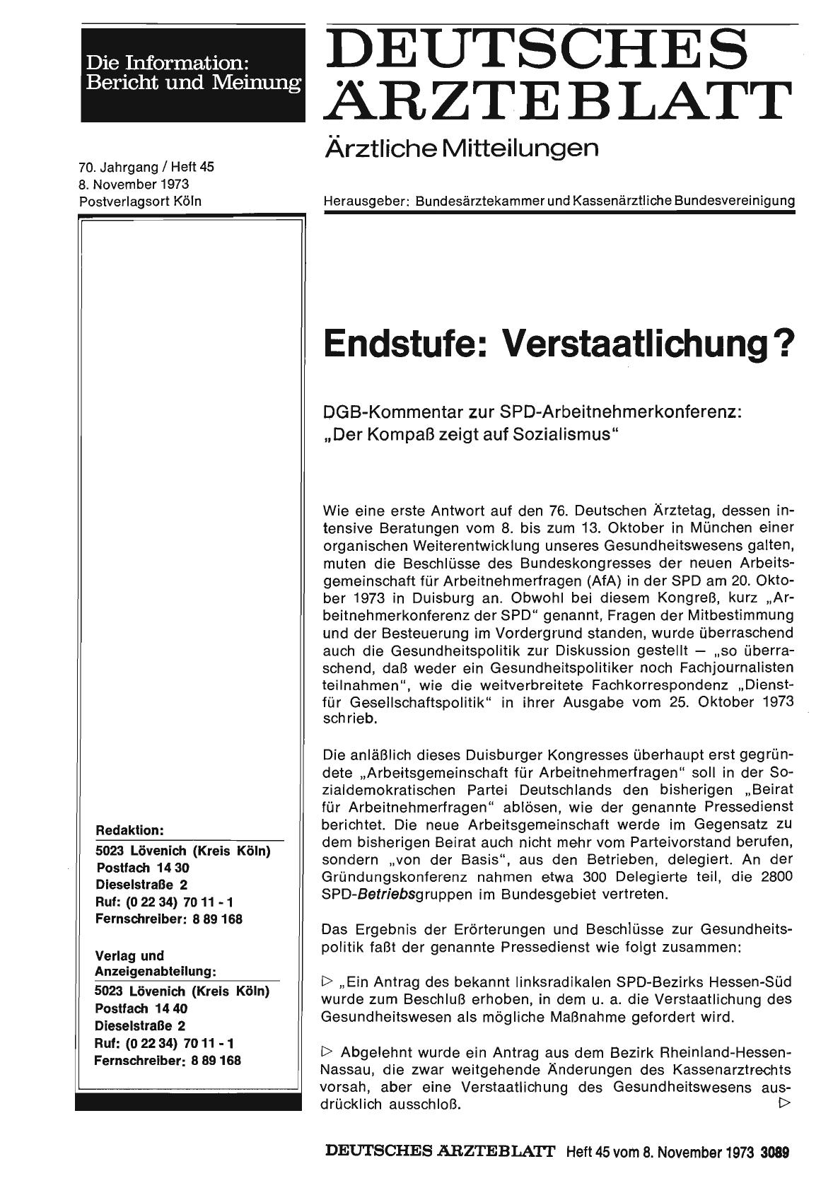 Vorschauseite 1: Endstufe: Verstaatlichung?