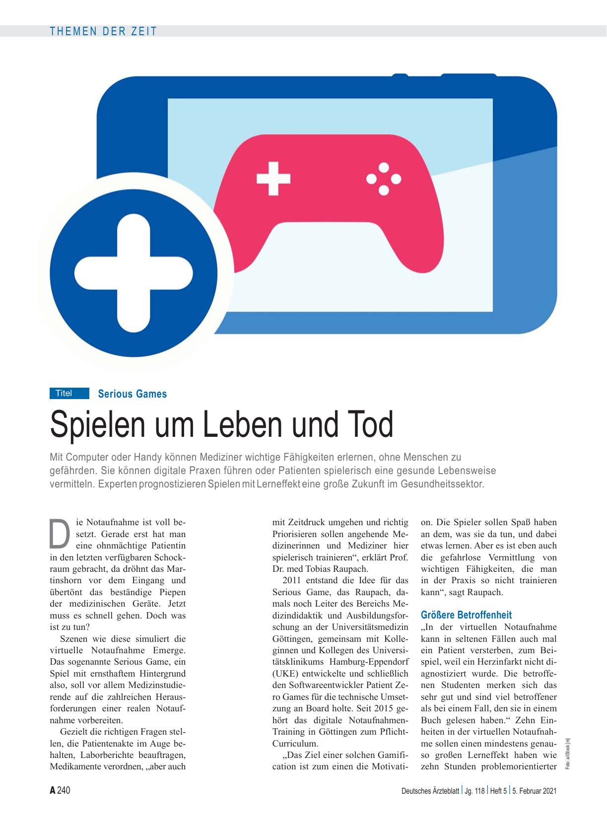 Vorschauseite 1: Serious Games: Spielen um Leben und Tod