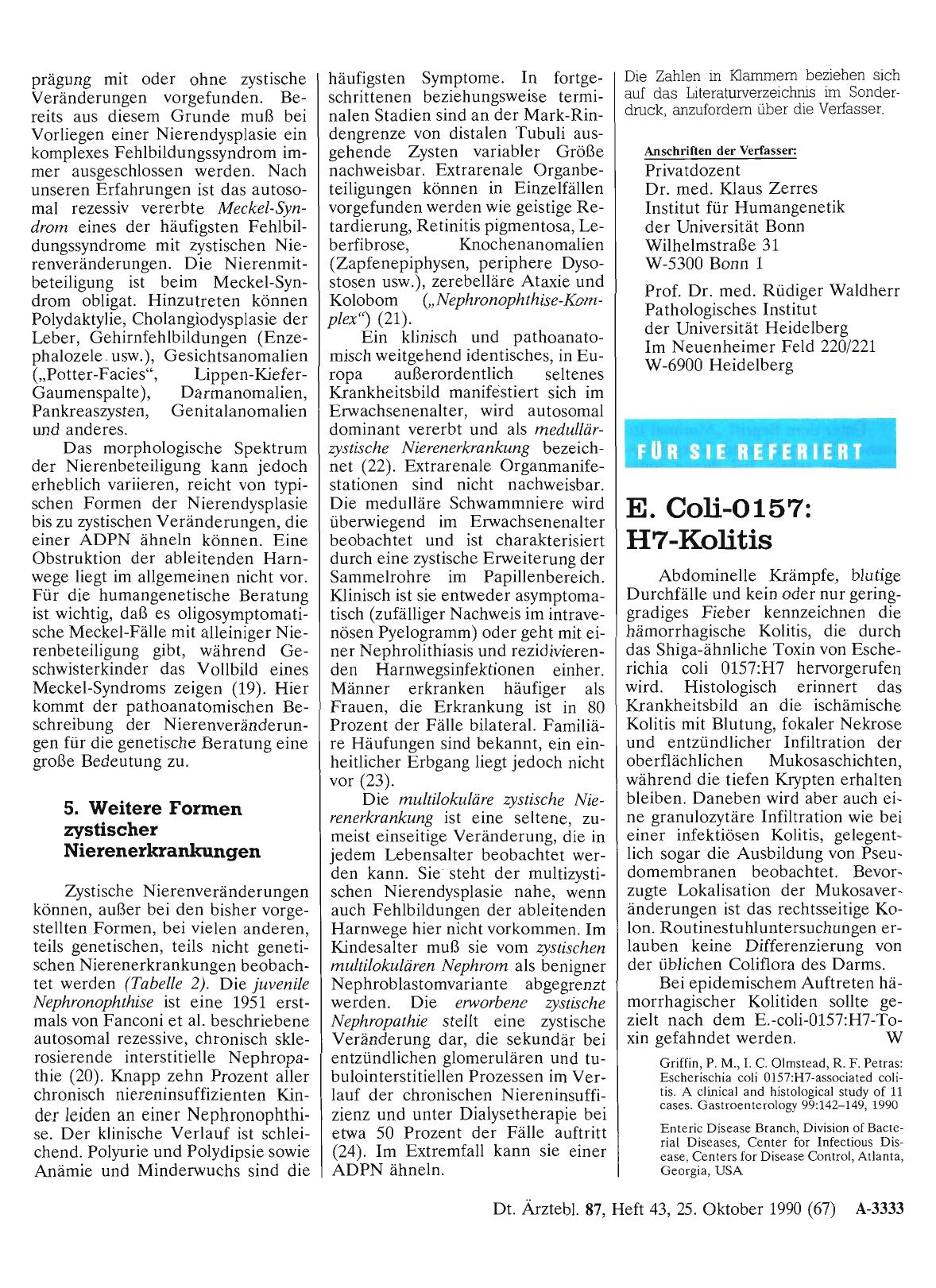 Vorschauseite 1: E. Coli-0157: H7-Kolitis