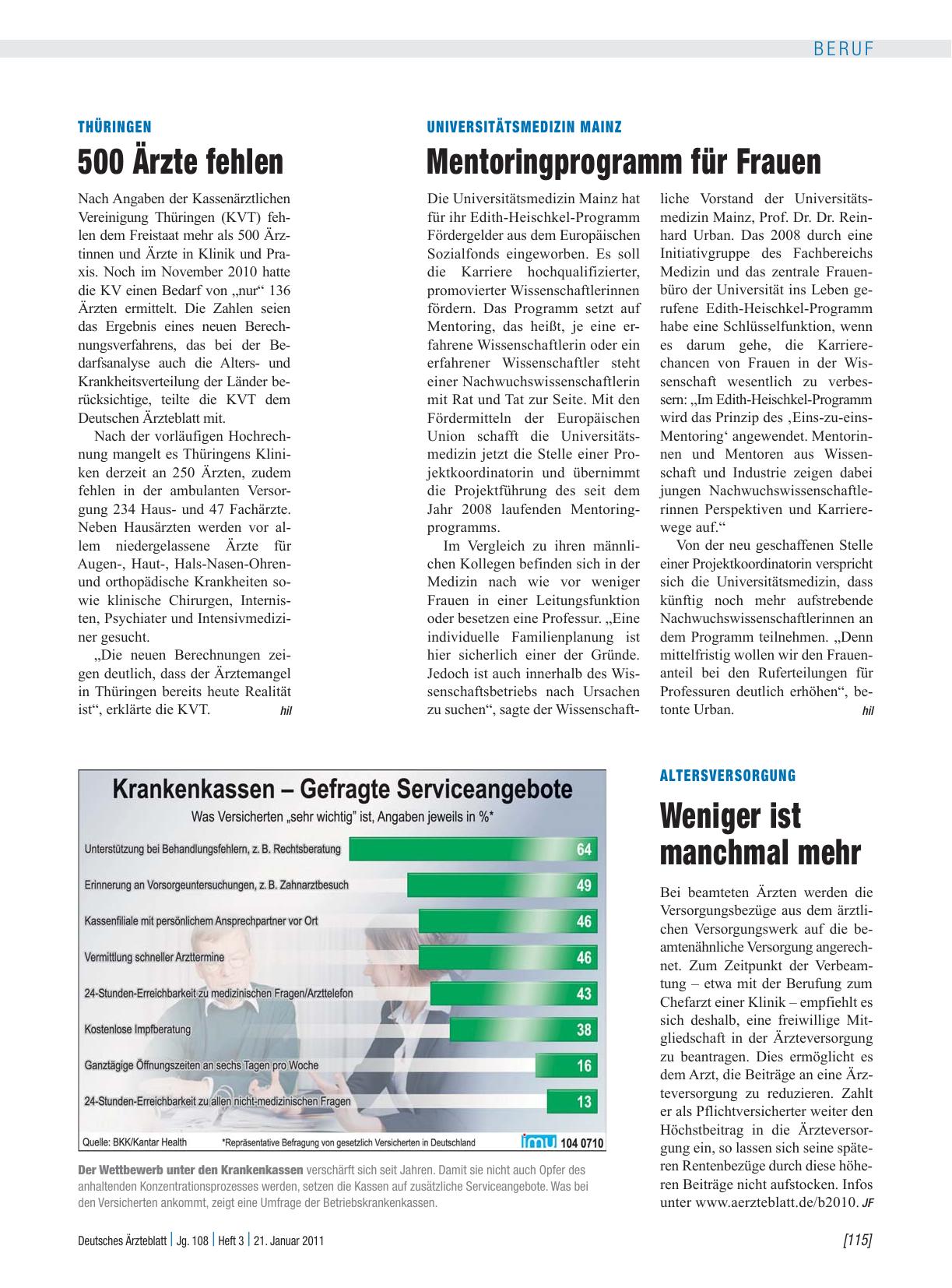 Vorschauseite 1: Thüringen: 500 Ärzte fehlen