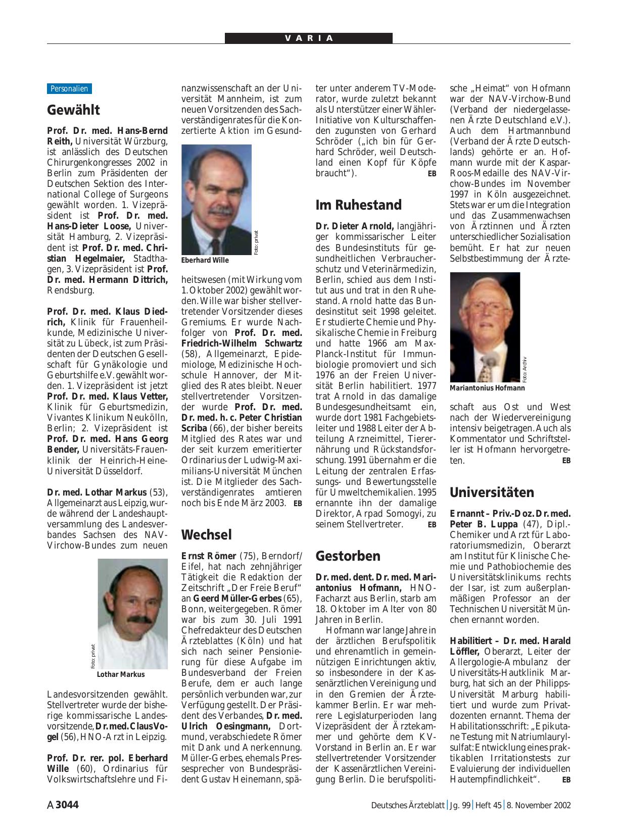 Vorschauseite 1: Universitäten