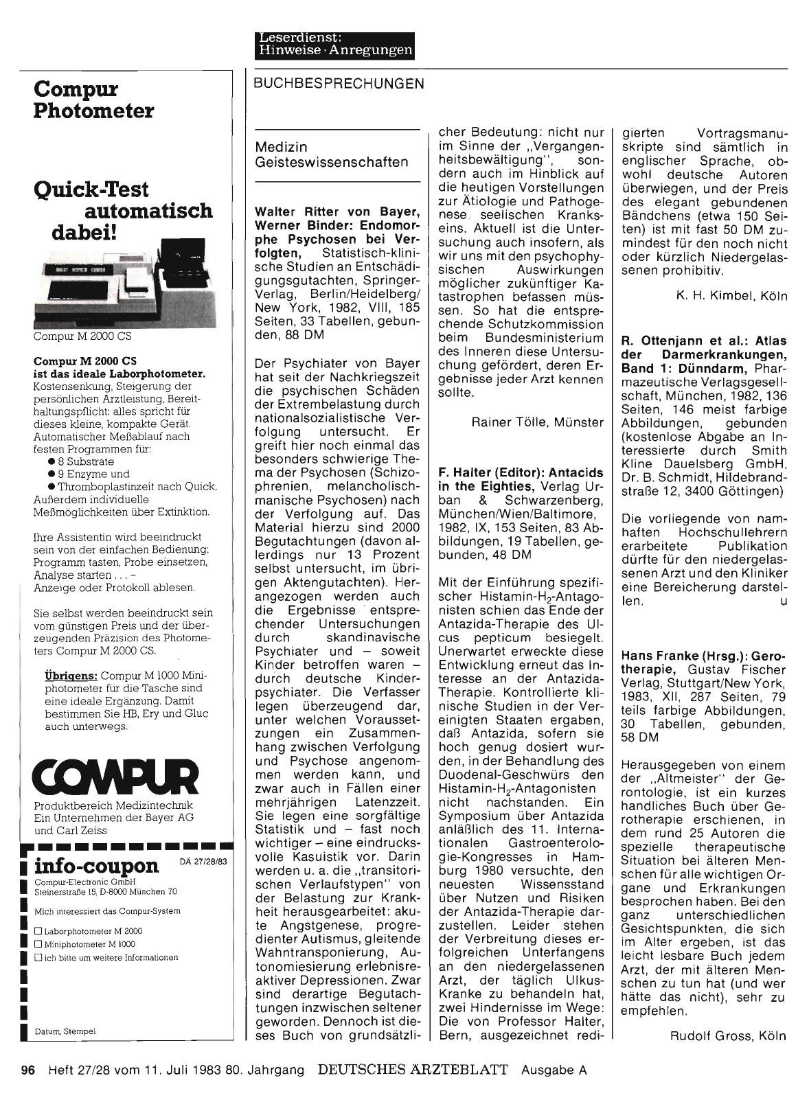 Vorschauseite 1: Medizin — Geisteswissenschaften