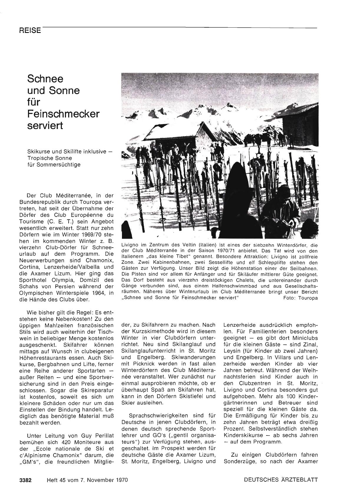 Vorschauseite 1: Schnee und Sonne für Feinschmecker serviert