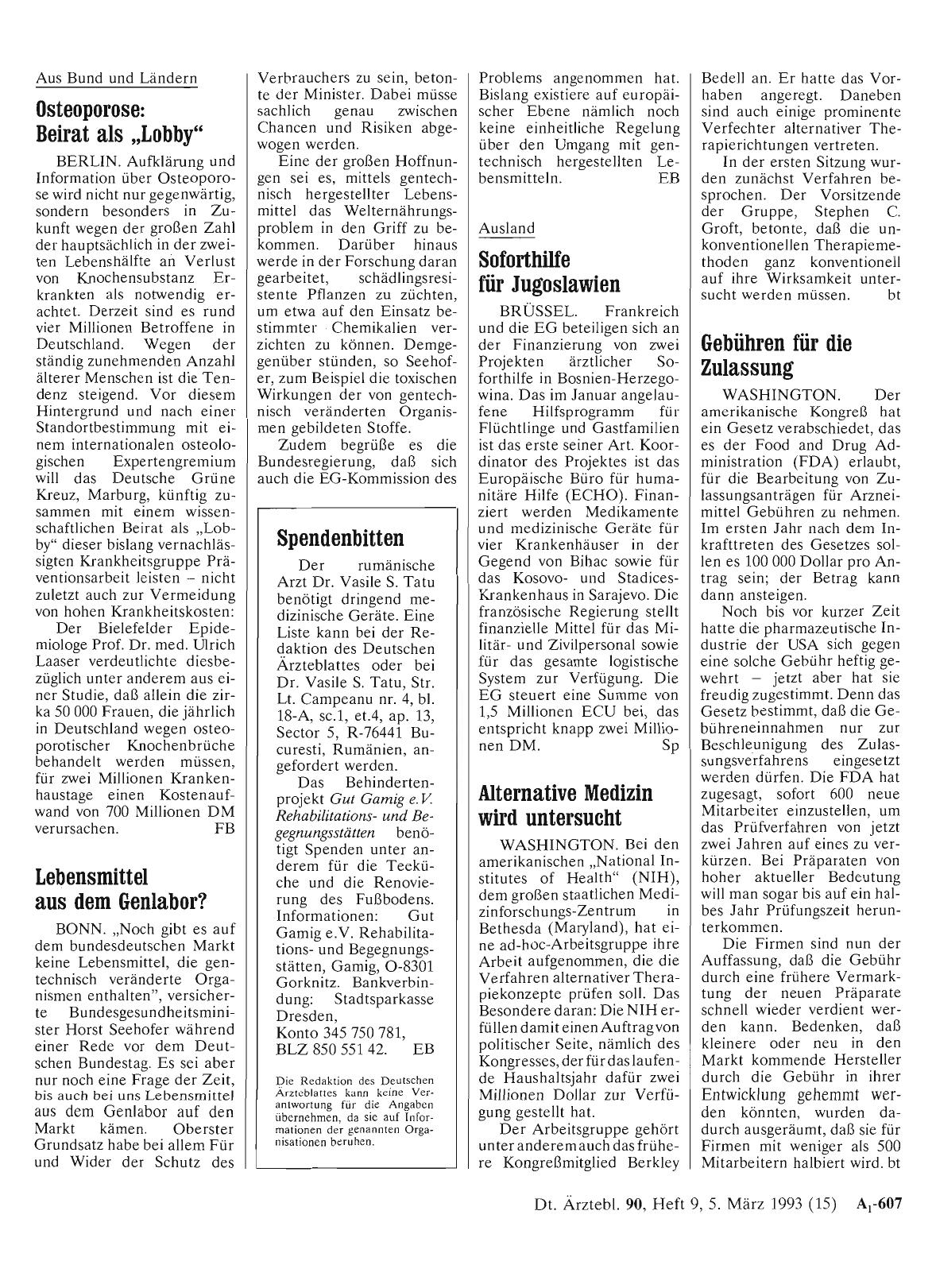 Vorschauseite 1: Alternative Medizin wird untersucht