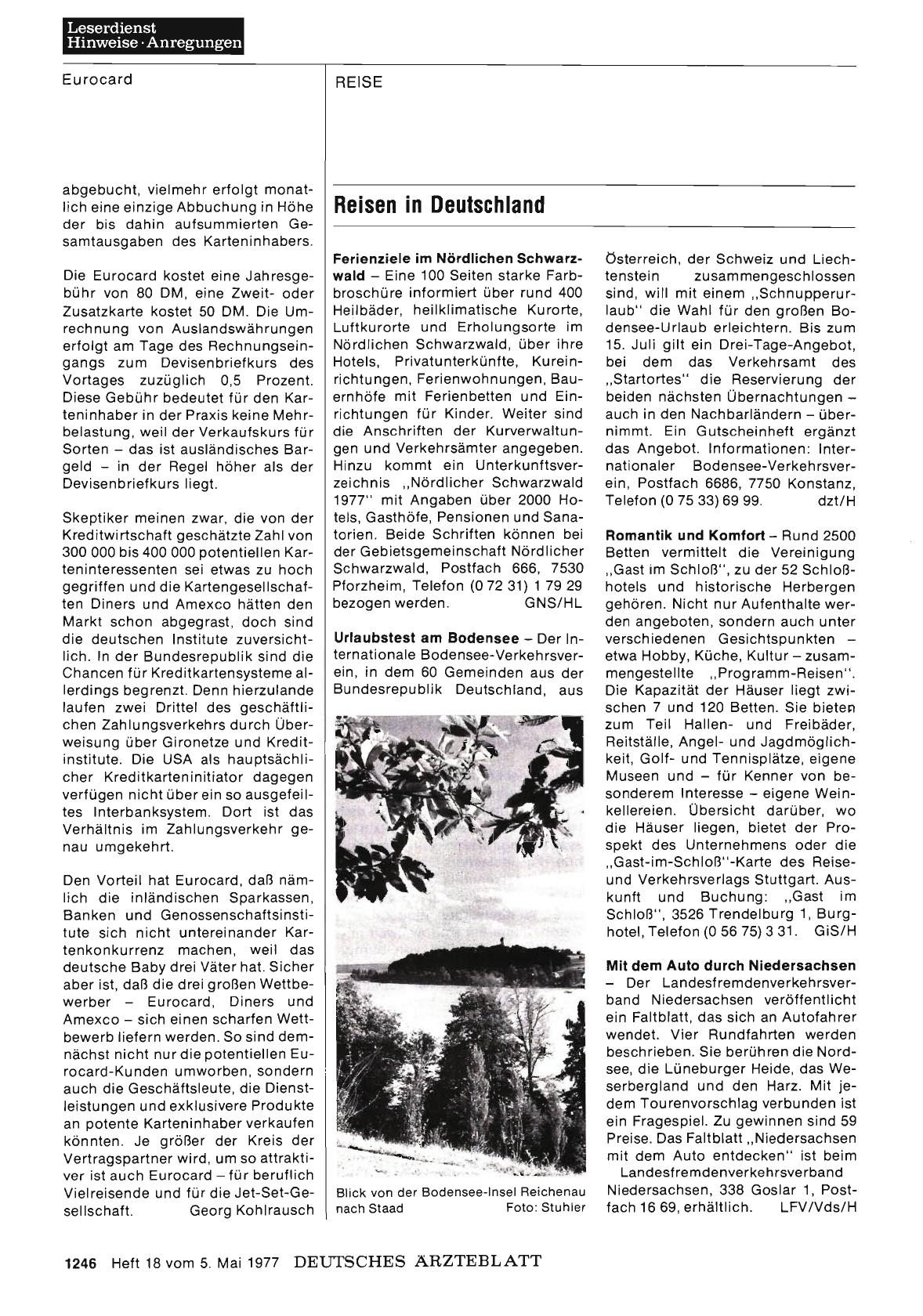 Vorschauseite 1: Reisen in Deutschland