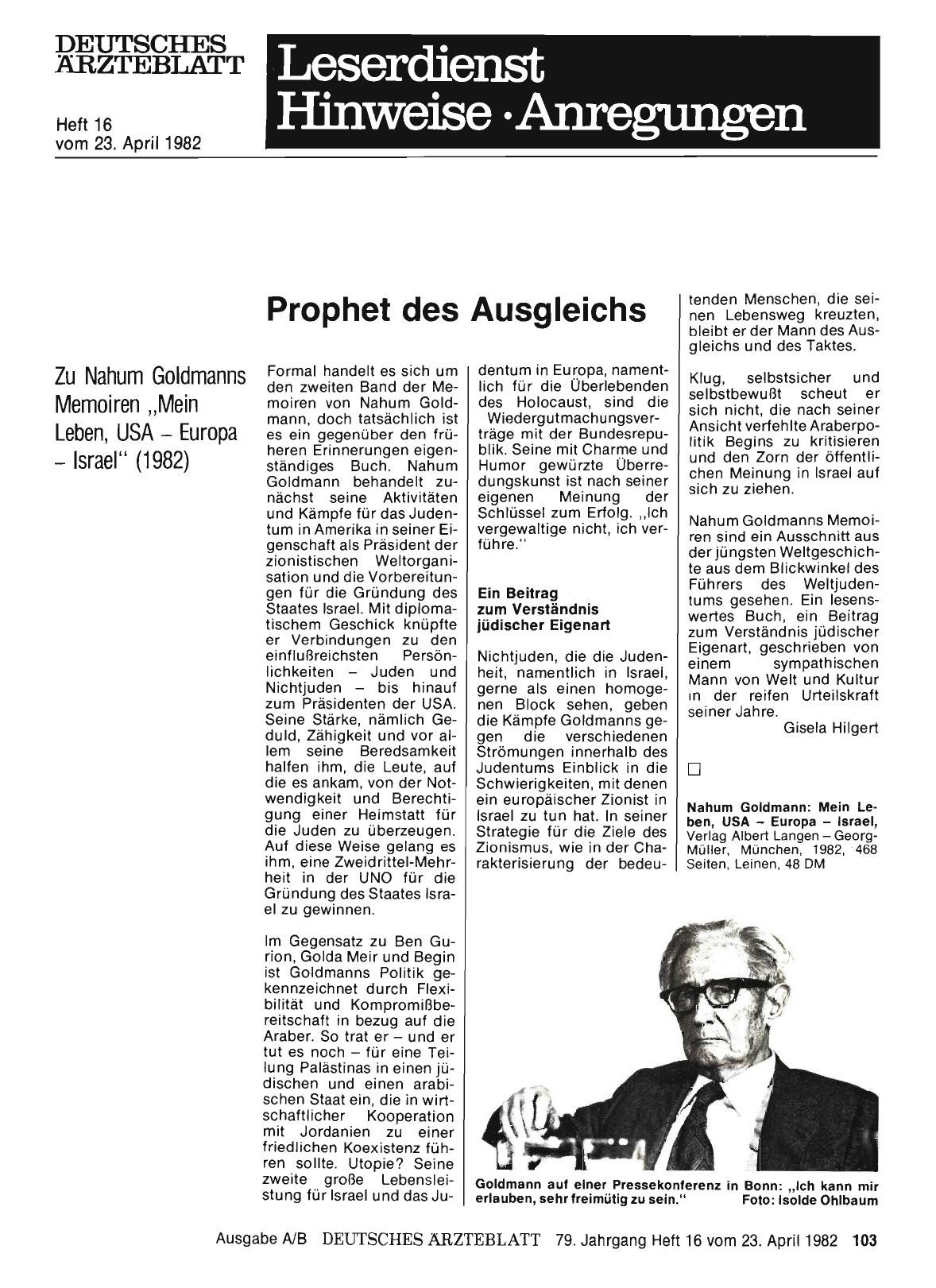 Vorschauseite 1: Prophet des Ausgleichs