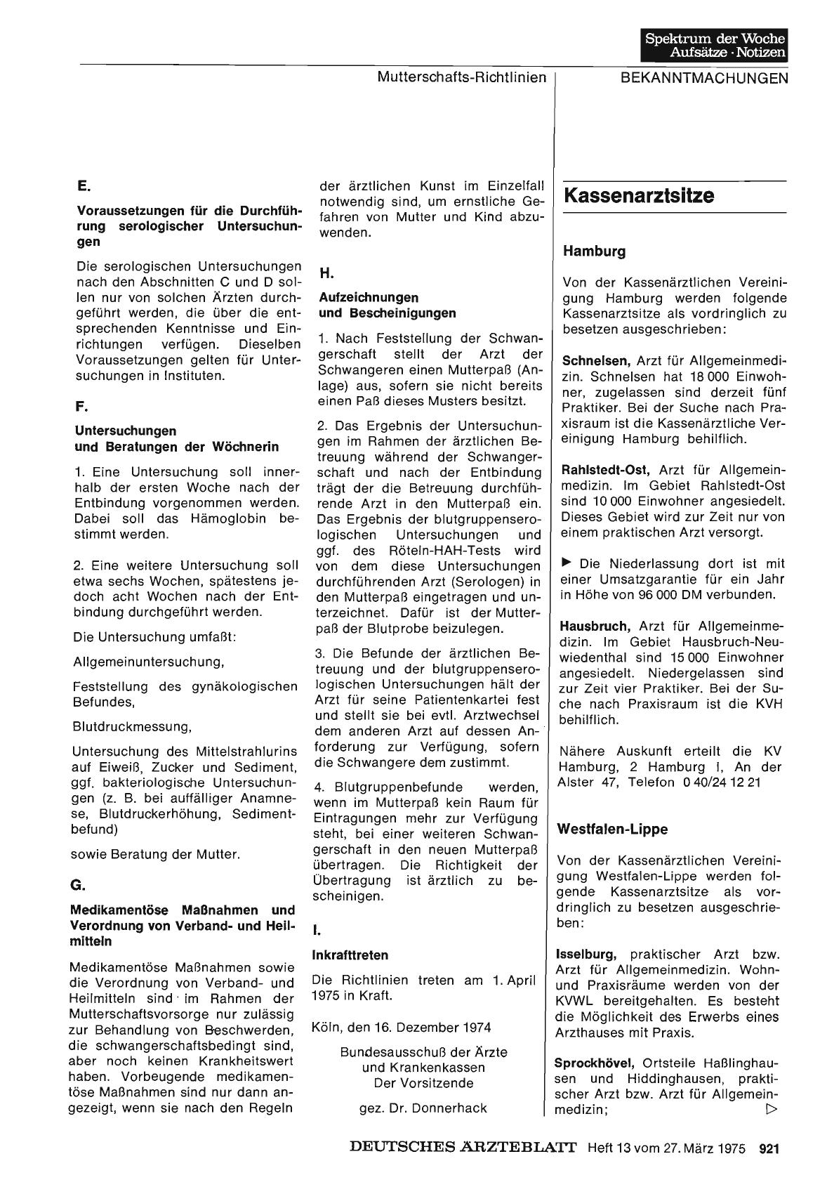 Vorschauseite 1: Kassenarztsitze
