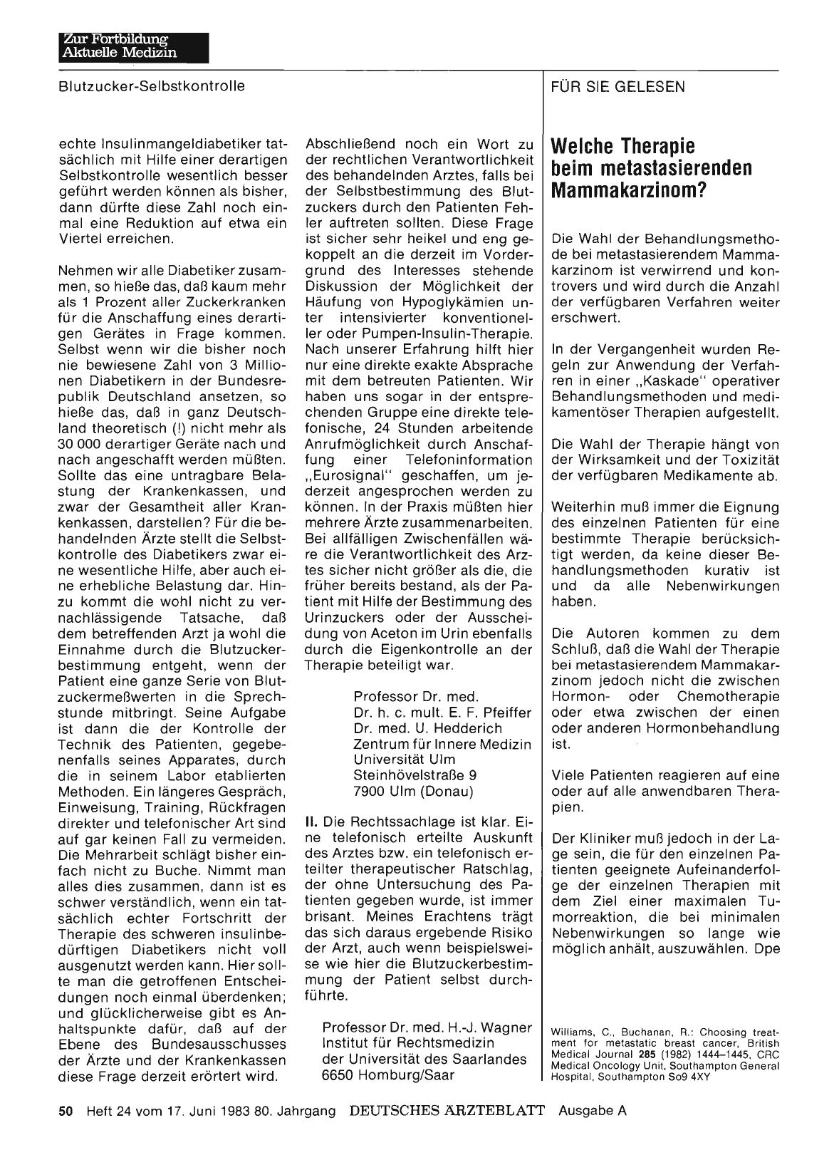 Vorschauseite 1: Blutzucker-Selbstkontrolle durch den Patienten — Intensivierte konventionelle Insulintherapie: Stellungnahmen II.