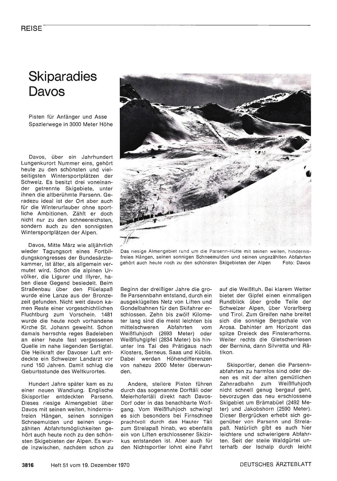Vorschauseite 1: Skiparadies Davos