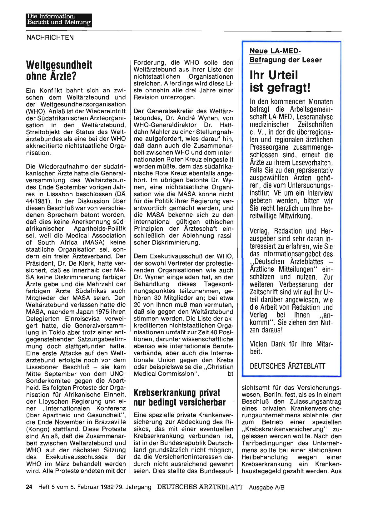 Vorschauseite 1: Krebserkrankung privat nur bedingt versicherbar