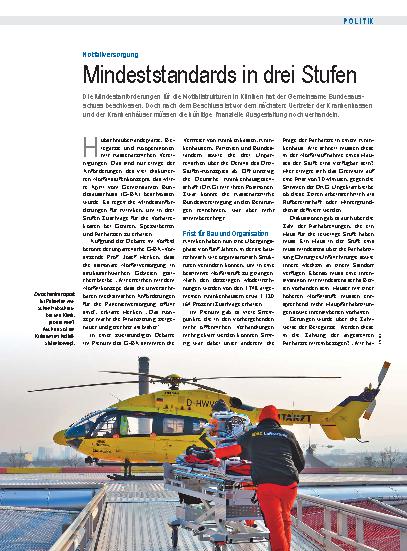 Vorschauseite 1: Notfallversorgung: Mindeststandards in drei Stufen