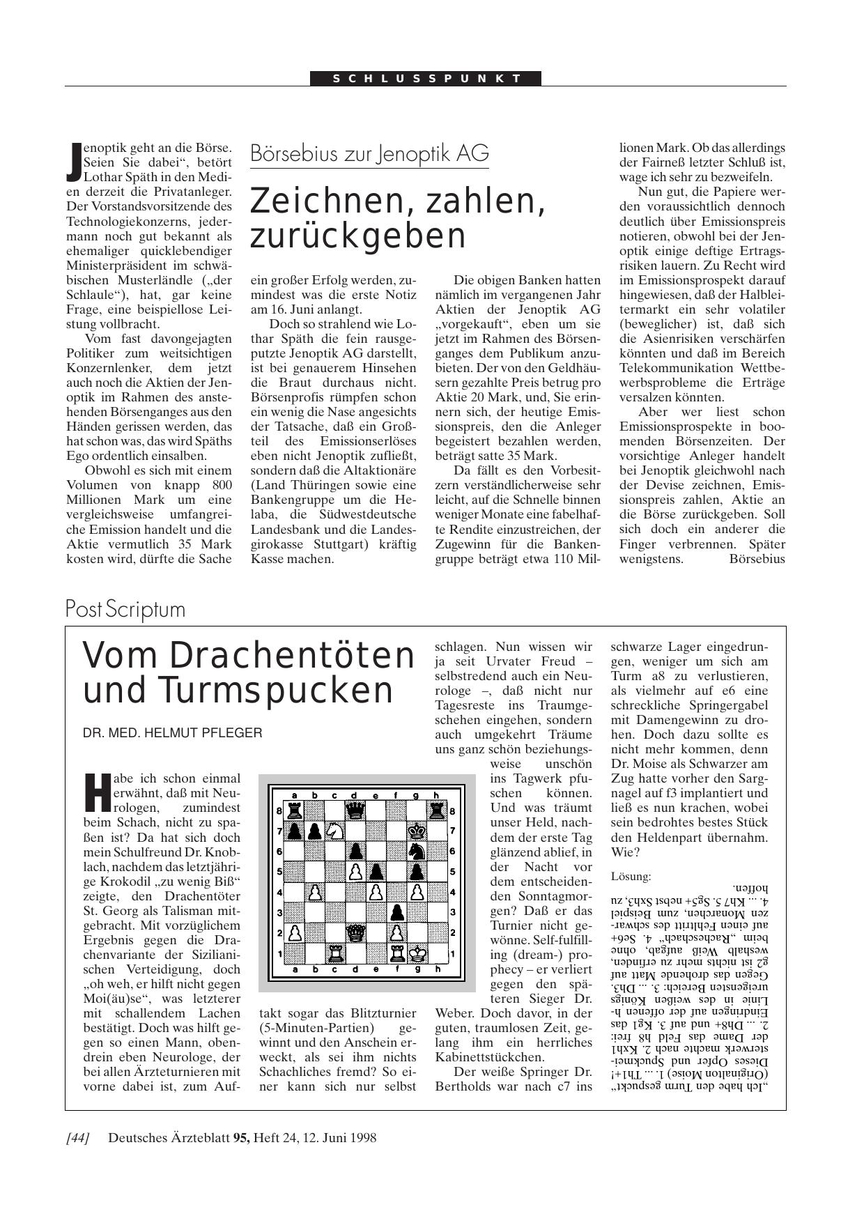 Vorschauseite 1: Börsebius zur Jenoptik AG: Zeichnen, zahlen, zurückgeben