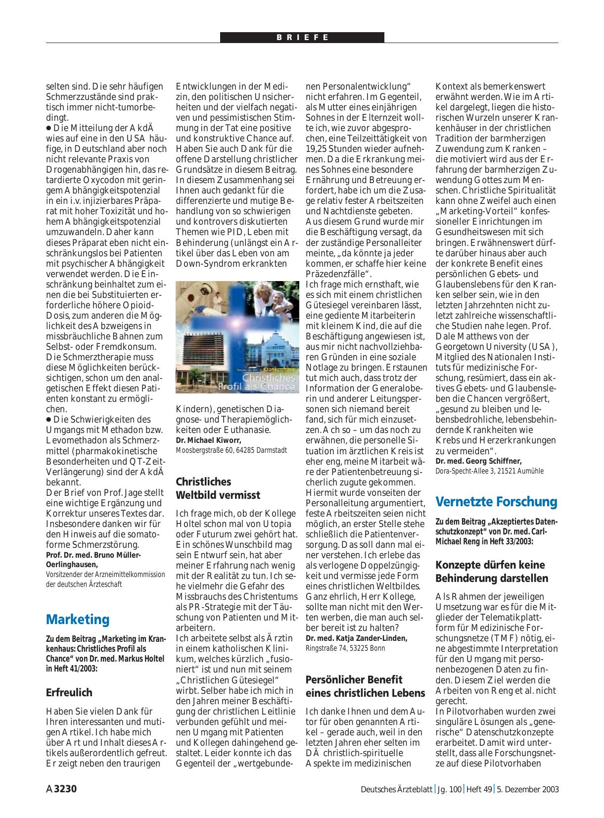 Vorschauseite 1: Marketing: Christliches Weltbild vermisst