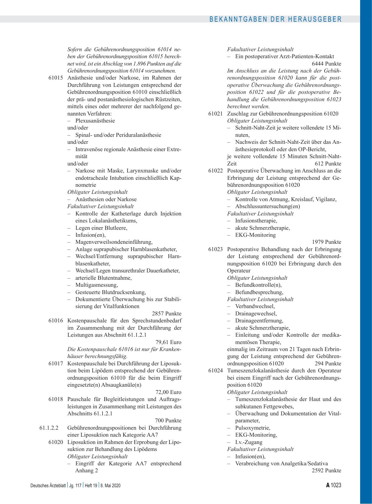 Vorschauseite 3: Beschluss des ergänzten Bewertungsausschusses nach § 87 Abs. 5a SGB V in seiner 44. Sitzung (schriftliche Beschlussfassung) zur Änderung des Einheitlichen Bewertungsmaßstabes (EBM)