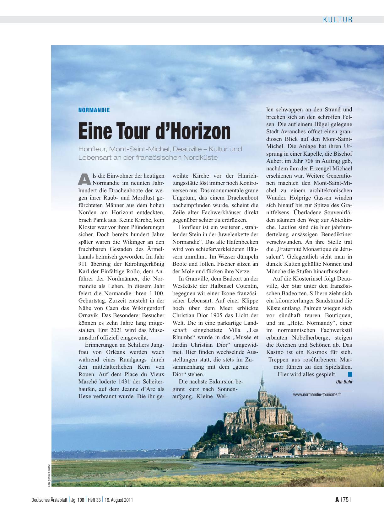 Vorschauseite 1: Normandie: Eine Tour d’Horizon
