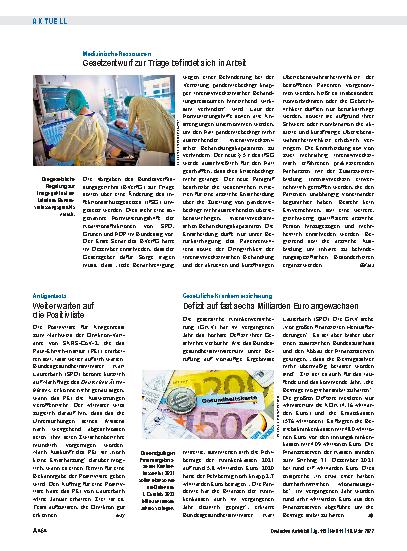 Vorschauseite 1: Antigentests: Weiter warten auf die Positivliste