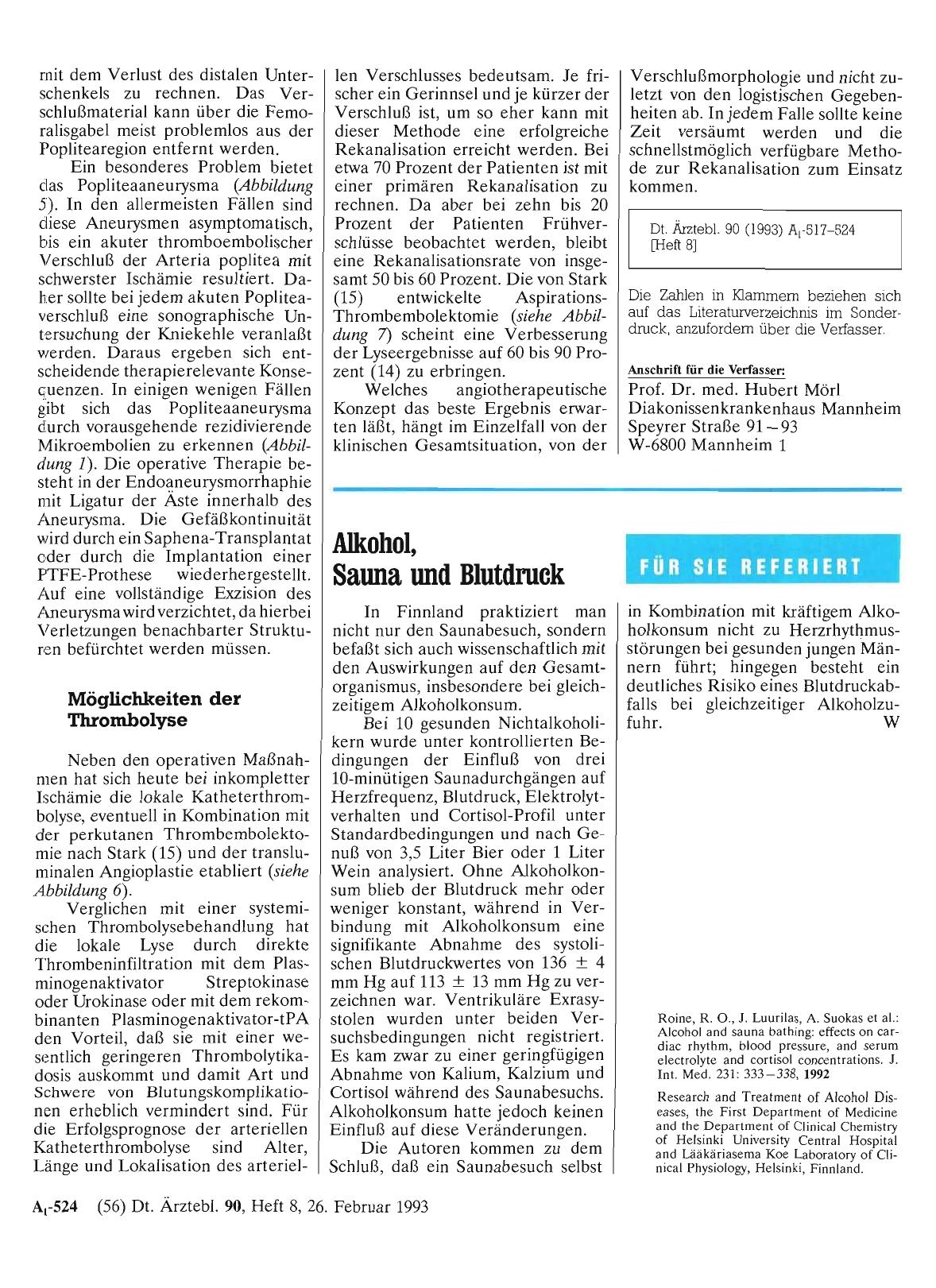 Vorschauseite 1: Alkohol, Sauna und Blutdruck