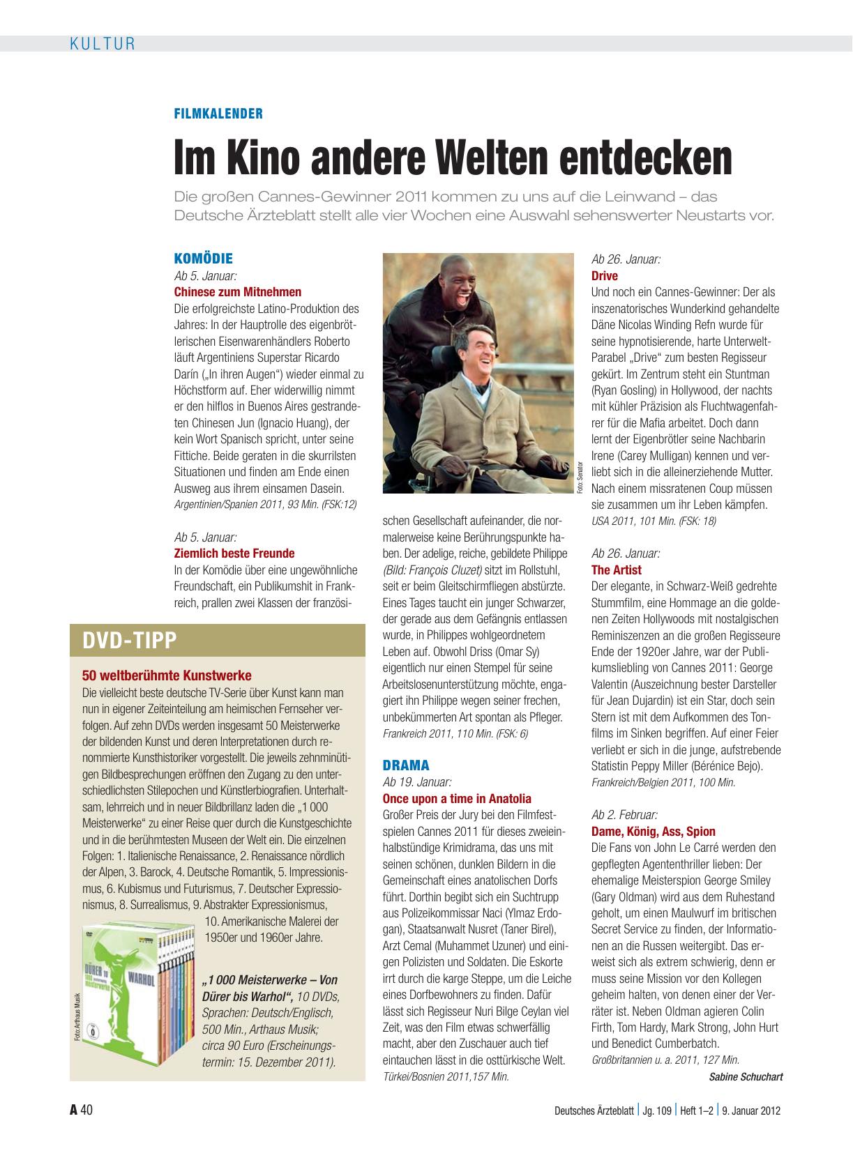 Vorschauseite 1: Filmkalender: Im Kino andere Welten entdecken