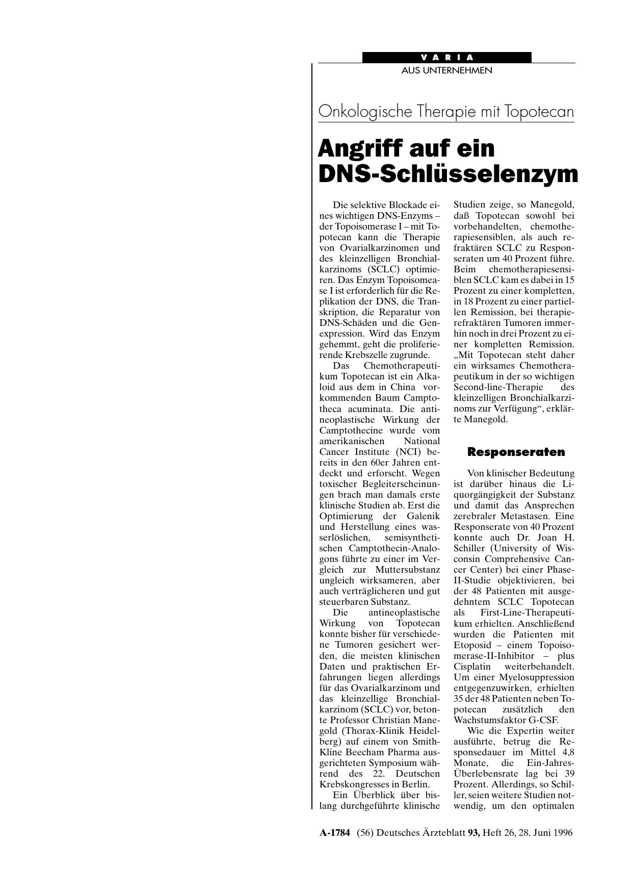Vorschauseite 1: Stavudin: Zur HIV-Therapie bei Versagen von AZT