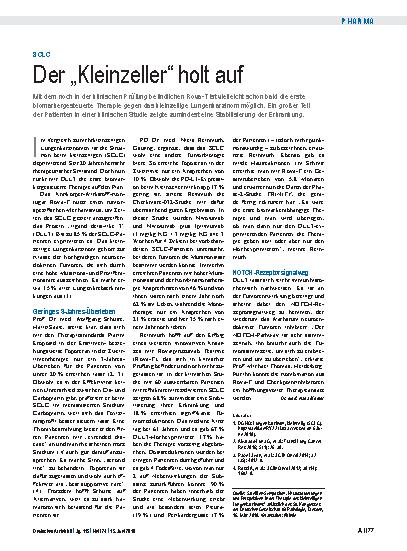 Vorschauseite 1: SCLC: Der „Kleinzeller“ holt auf