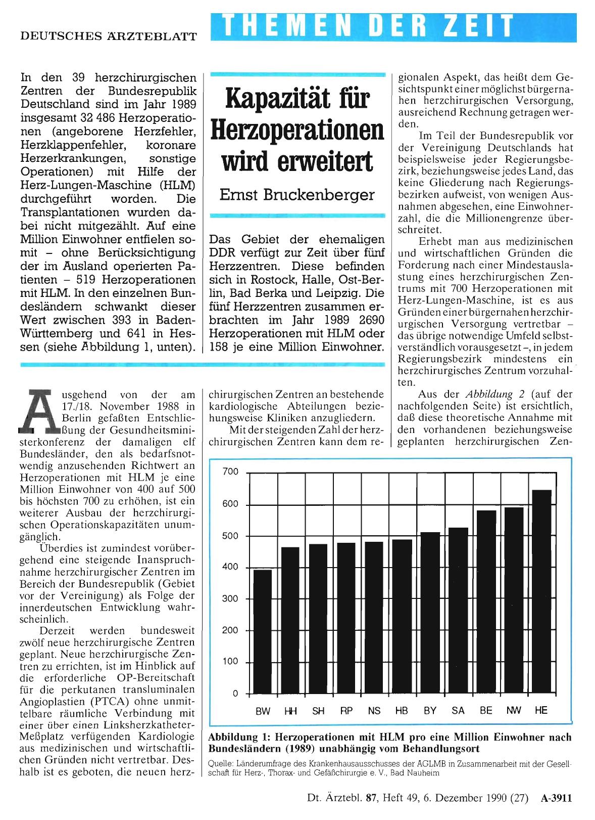 Vorschauseite 1: Kapazität für Herzoperationen wird erweitert