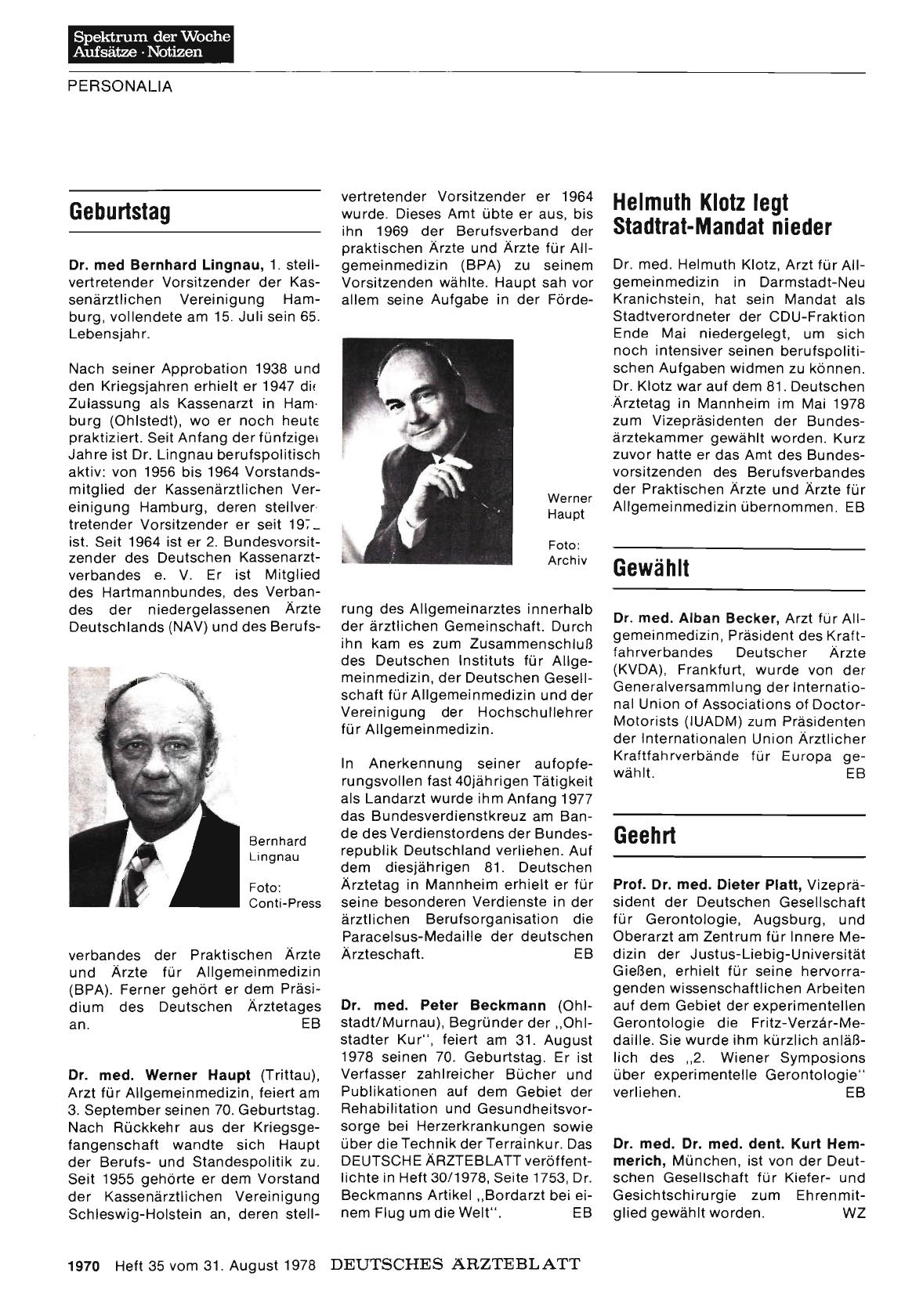 Vorschauseite 1: Geehrt