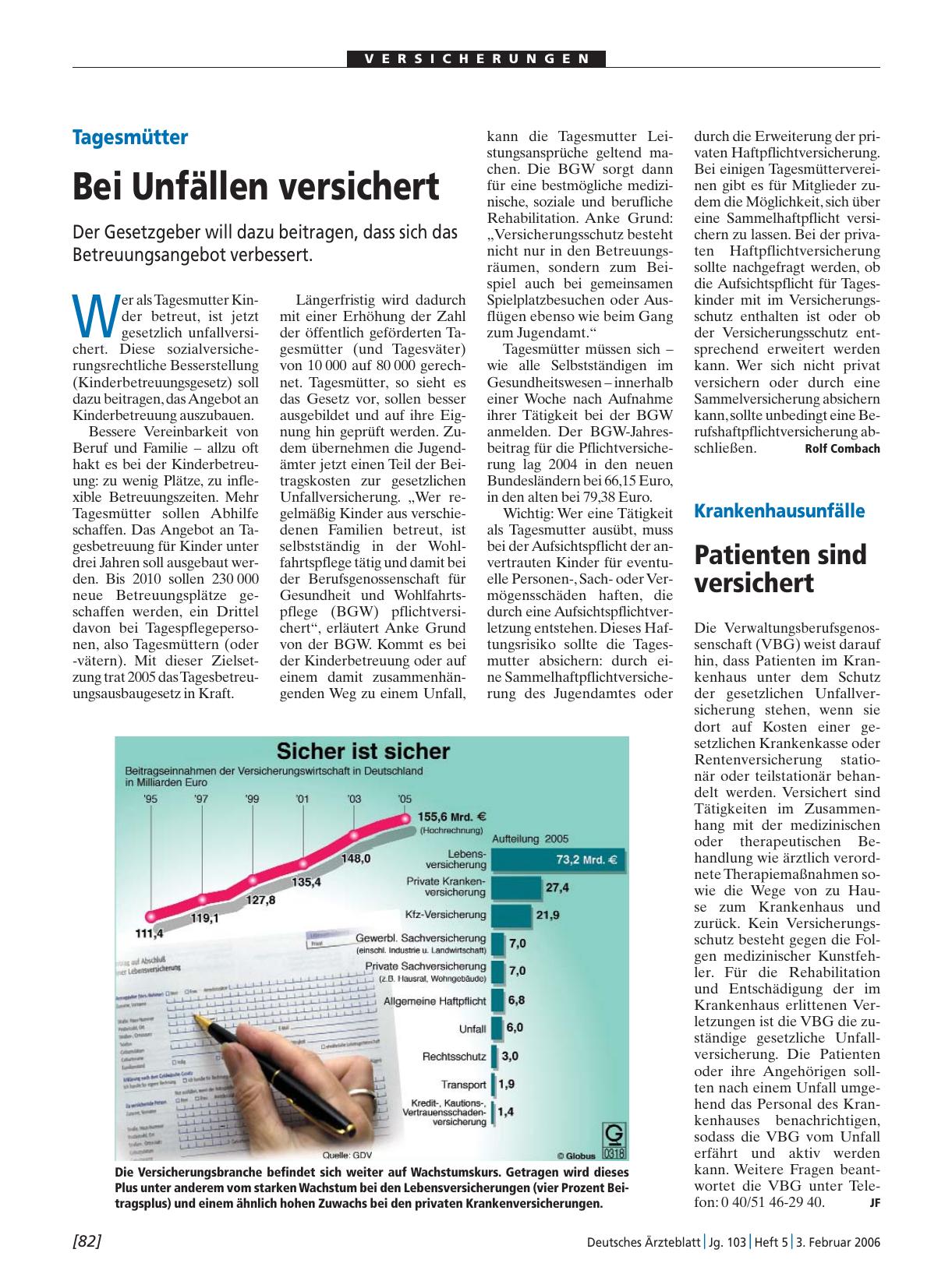 Vorschauseite 1: Tagesmütter: Bei Unfällen versichert