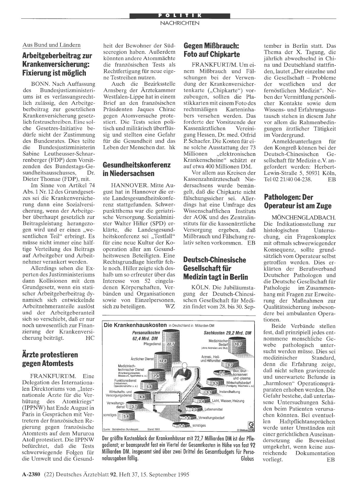 Vorschauseite 1: Gesundheitskonferenz in Niedersachsen