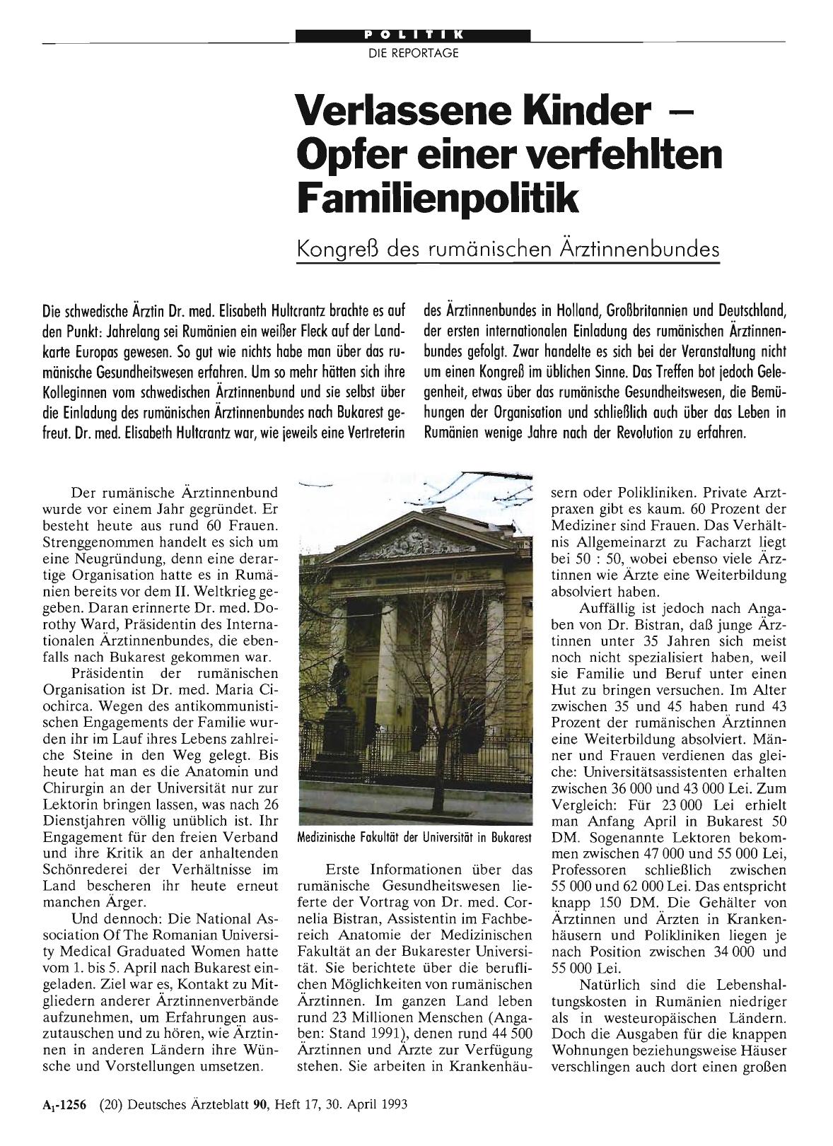 Vorschauseite 1: Verlassene Kinder – Opfer einer verfehlten Familienpolitik