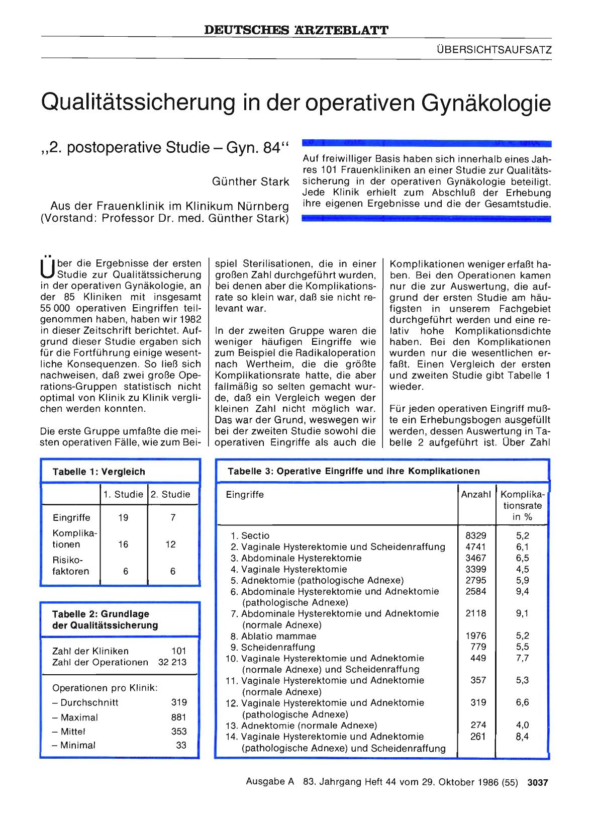 Vorschauseite 1: Qualitätssicherung in der operativen Gynäkologie