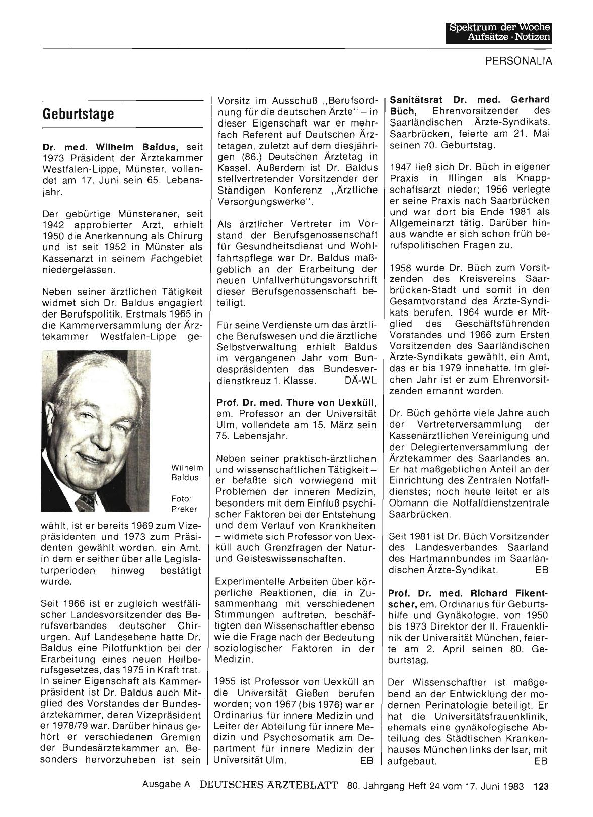 Vorschauseite 1: Geburtstage