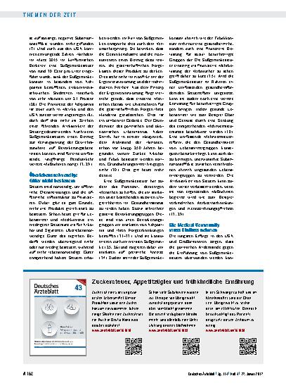 Vorschauseite 3: Adipositas-Prävention: Eine Steuer auf Süßgetränke ist an der Zeit