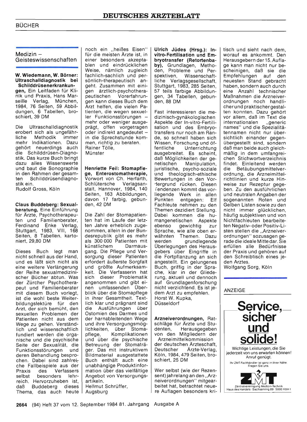 Vorschauseite 1: Medizin — Geisteswissenschaften