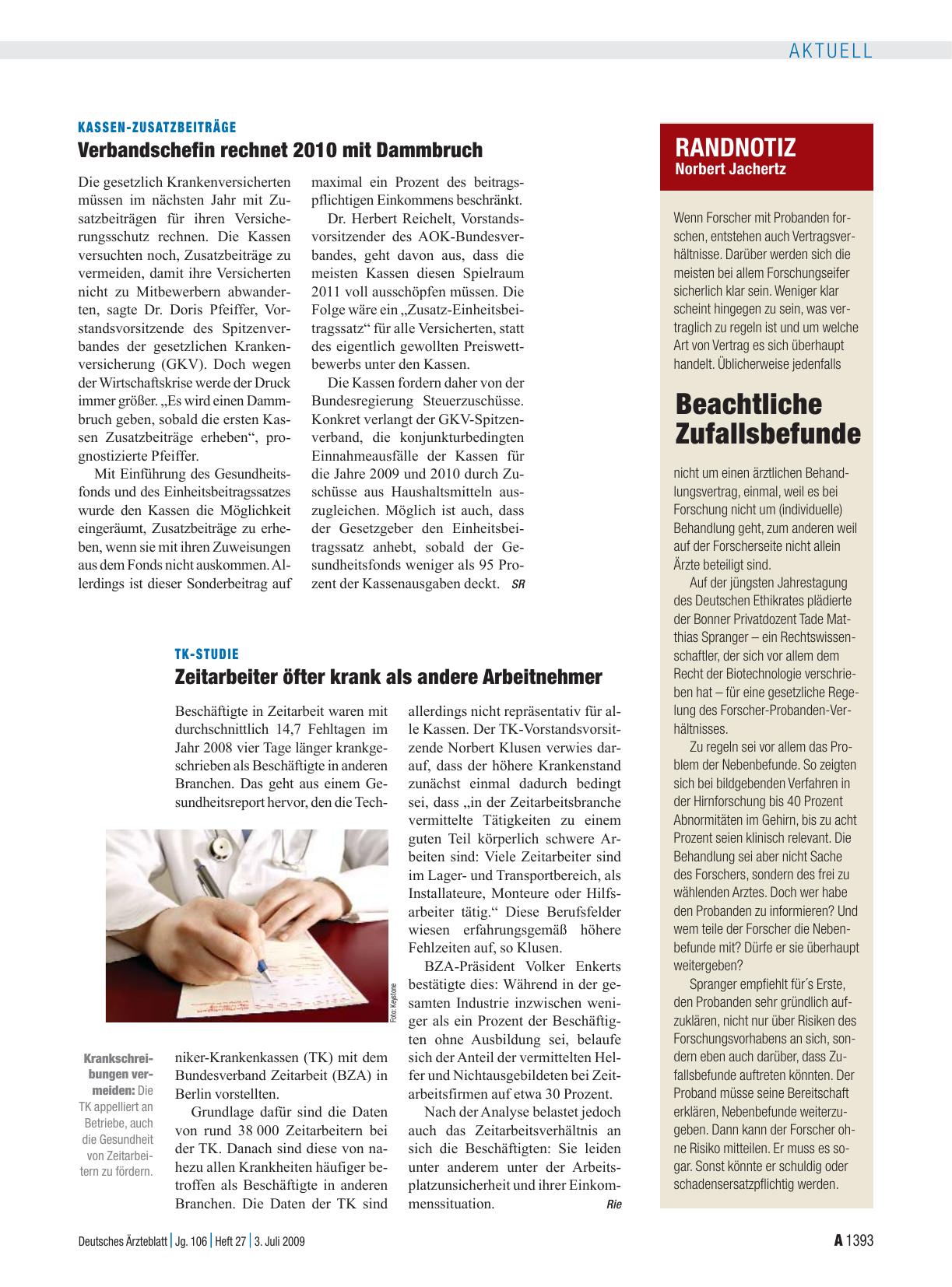 Vorschauseite 1: Randnotiz: Beachtliche Zufallsbefunde