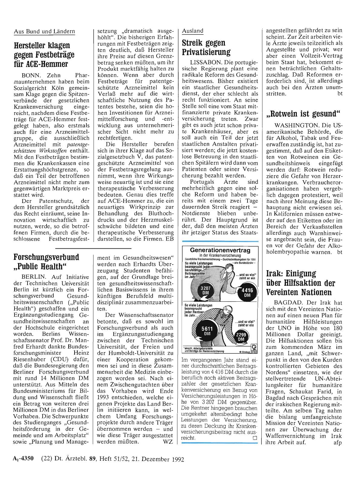 Vorschauseite 1: Generationenvertrag in der Krankenversicherung