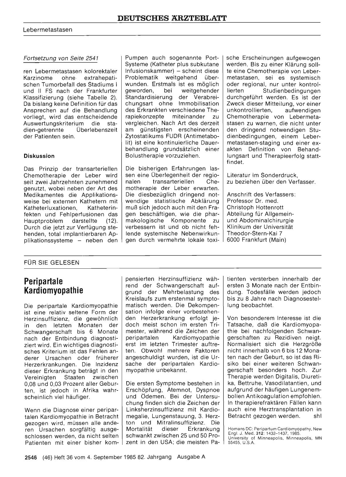 Vorschauseite 1: Peripartale Kardiomyopathie