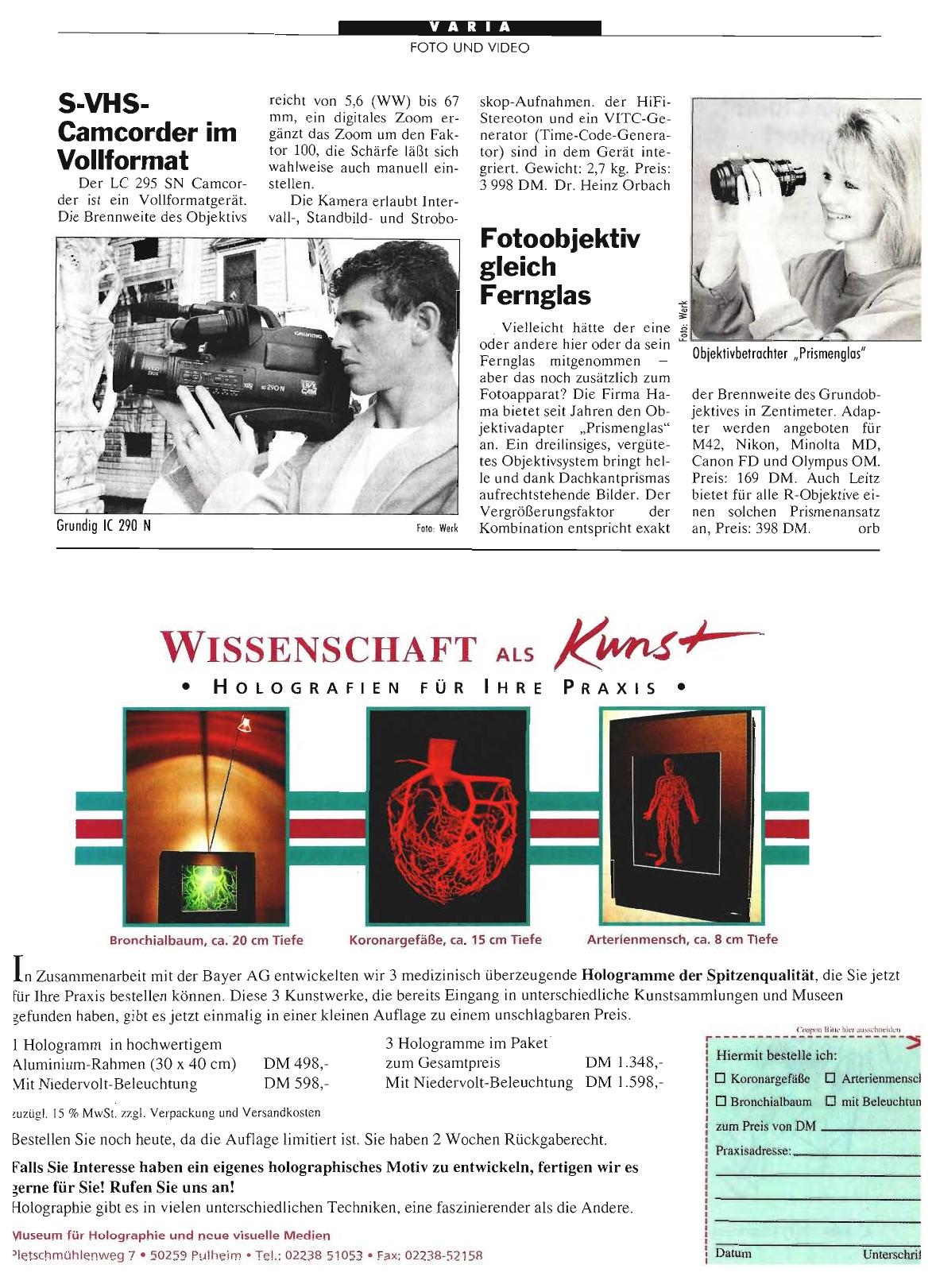 Vorschauseite 1: Fotoobjektiv gleich Fernglas