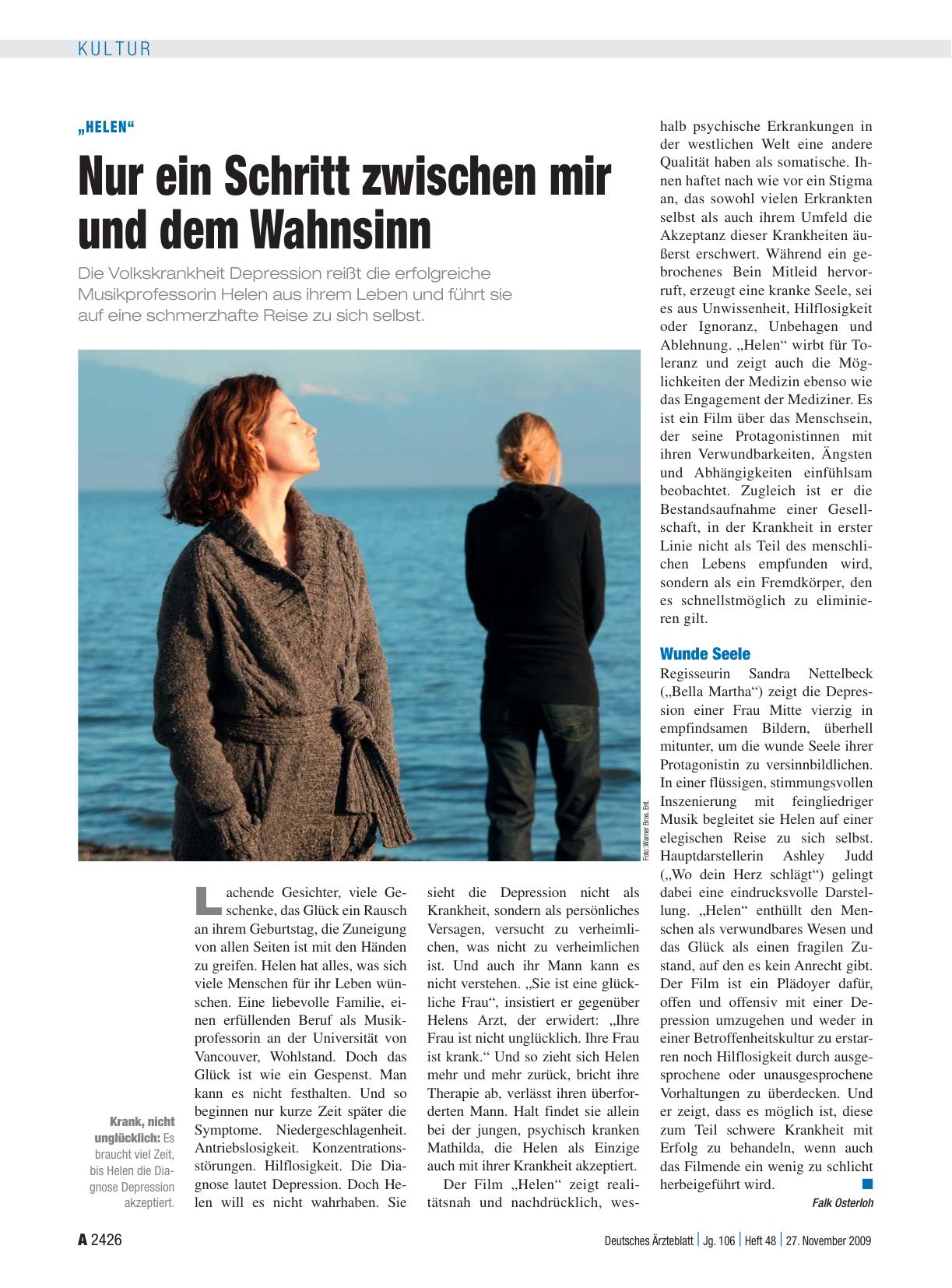 Vorschauseite 1: „Helen“: Nur ein Schritt zwischen mir und dem Wahnsinn