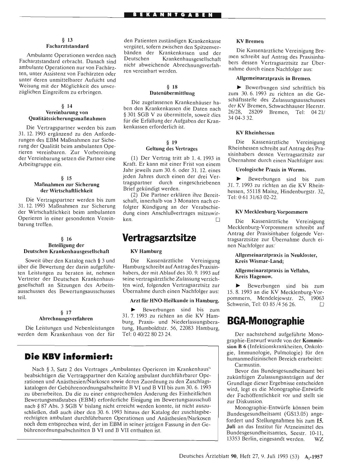 Vorschauseite 1: BGA-Monographie