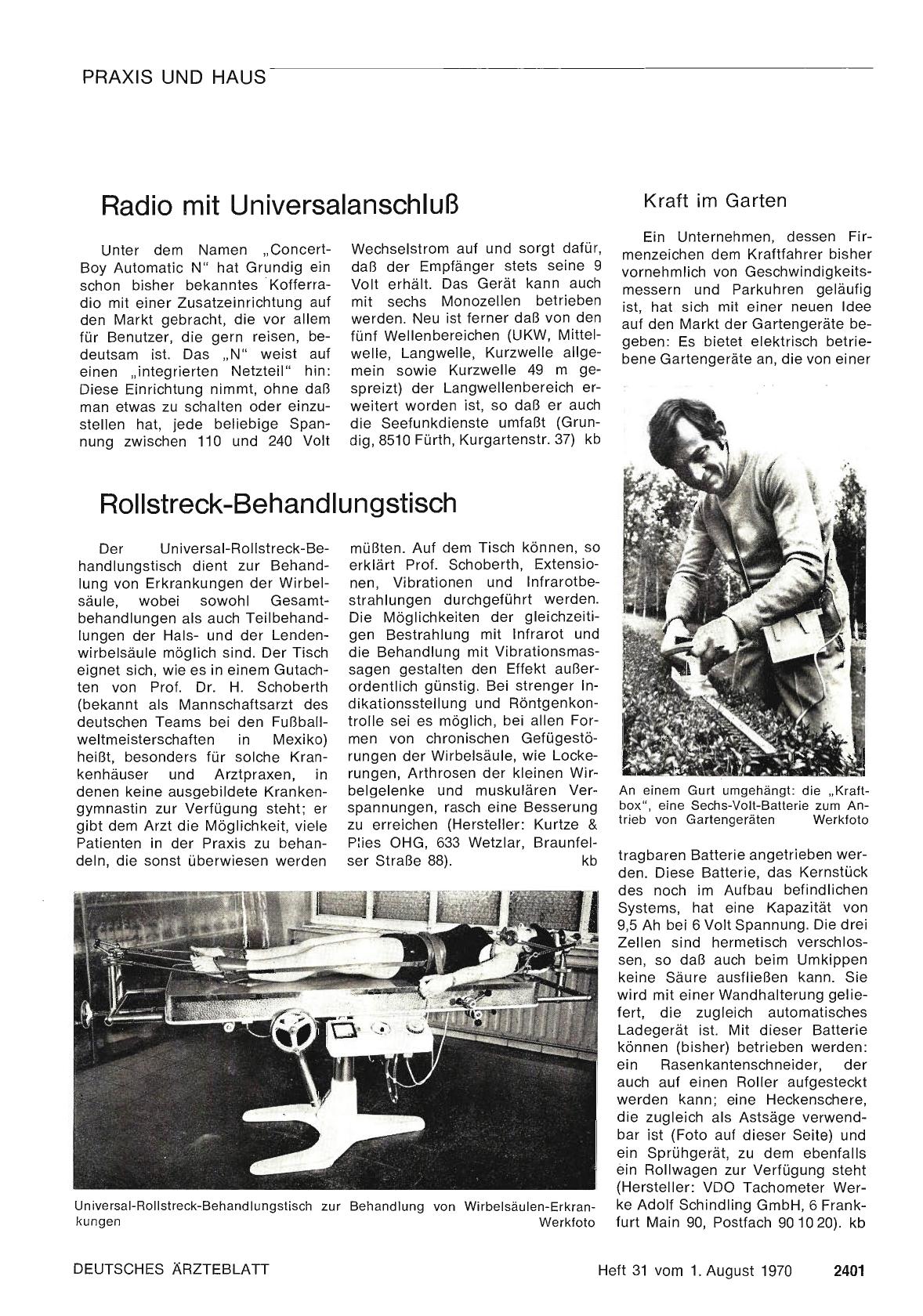Vorschauseite 1: Radio mit Universalanschluß