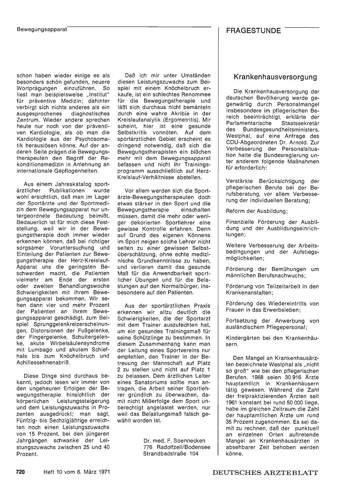 Vorschauseite 1: Fragestunde des Deutschen Bundestages: Krankenhausversorgung Entwicklungsdienst statt Wehrdienst — Behandlungseinrichtungen für Hämophile — Mehrwertsteuer auch für Gebrauchtwagen…