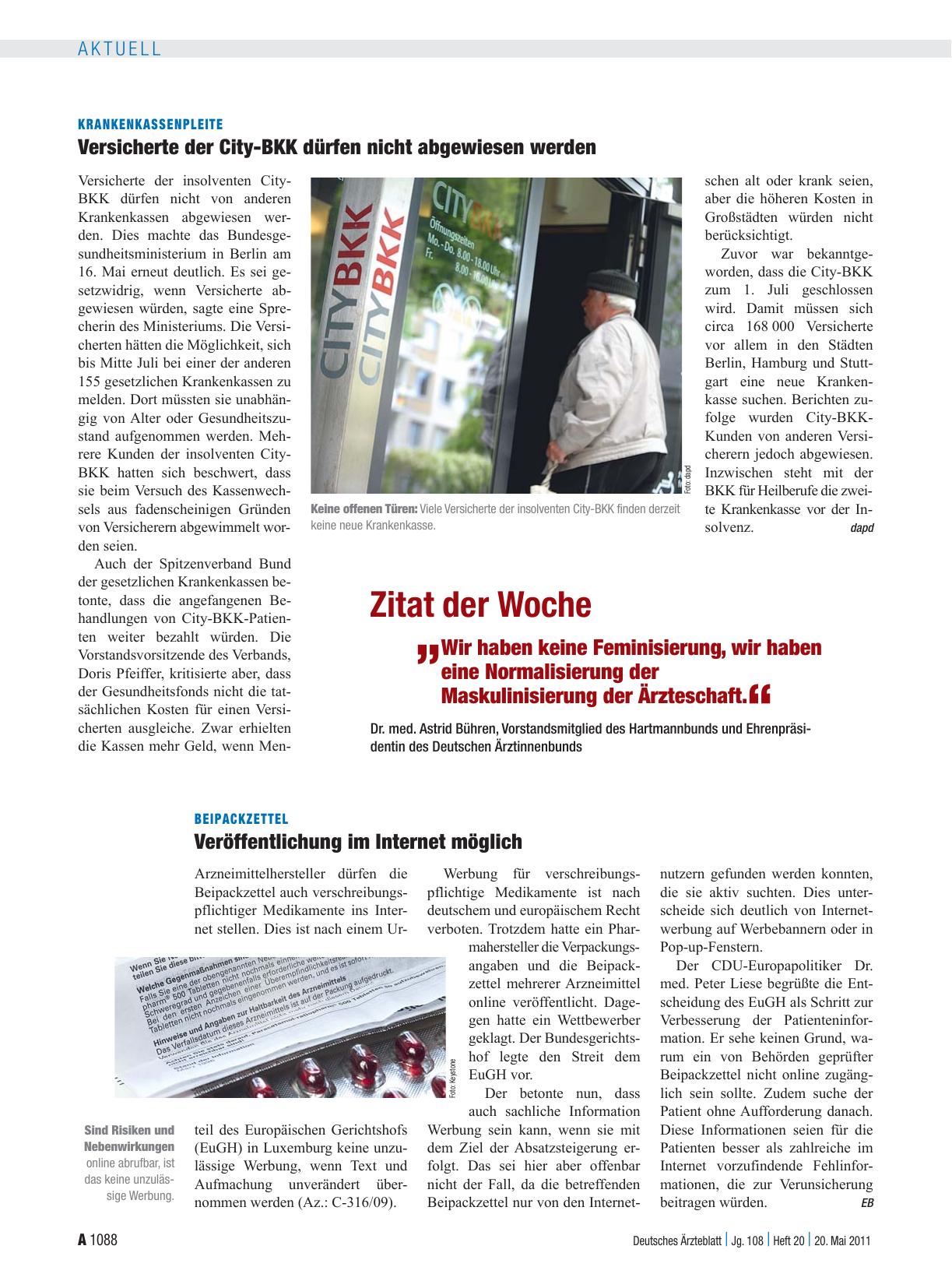 Vorschauseite 1: Zitat der Woche