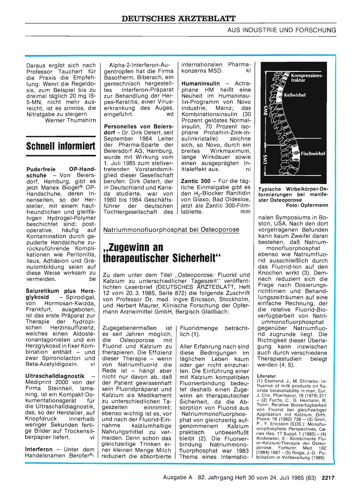 Vorschauseite 1: Zugewinn an therapeutischer Sicherheit