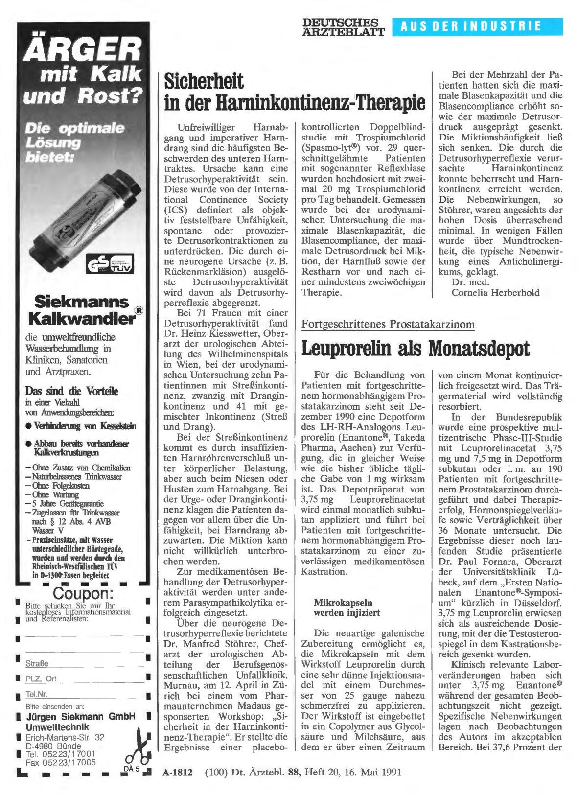 Vorschauseite 1: Sicherheit in der Harninkontinenz-Therapie